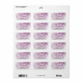 Zacht Roze Hydrangea Return Address Etiket (Full Sheet)