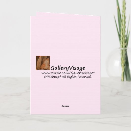 Zacht Roze Kaart (Achterkant)