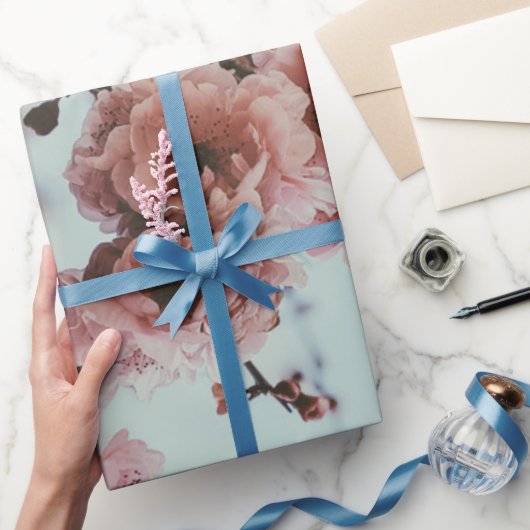 Zacht roze kersenbloesem inpakpapier (Geschenken)