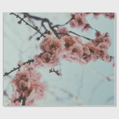 Zacht roze kersenbloesem inpakpapier (Vlak)