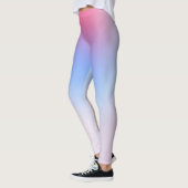 Zacht Roze Lichtblauw Gym Yoga Workout Leggings (Links)