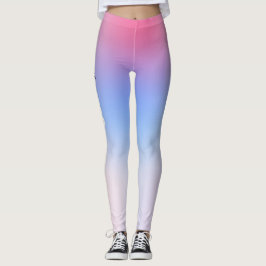 Zacht Roze Lichtblauw Gym Yoga Workout Leggings