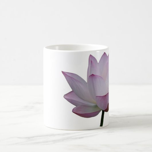 Zacht roze Lotus Flower Wedding Koffiemok (Center)