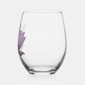 Zacht roze lotusbloem bruiloft wijnglas zonder voet (Links)