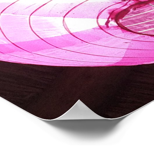 Zacht roze luminescentie Poster (Hoek)