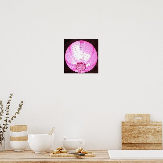 Zacht roze luminescentie Poster (Keuken)