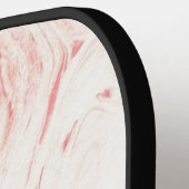 Zacht roze marmer, monogrammen pickleball paddle (Links Detail)
