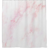 Zacht roze marmeren textuur douchegordijn (Voorkant)