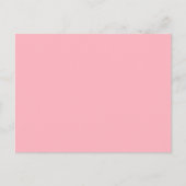 Zacht roze minimalistisch Briefkaart (Voorkant)