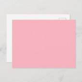 Zacht Roze Minimalistische Postkaart (Voorkant / Achterkant)