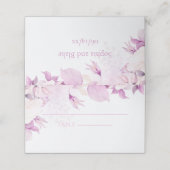 Zacht Roze Moderne Boho Bruiloft Gevouwen Plaats K Plaatskaartje (Buitenkant ongevouwen)