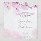 Zacht Roze Moderne Boho Bruiloft Verlovingsfeest Kaart (Voorkant / Achterkant)