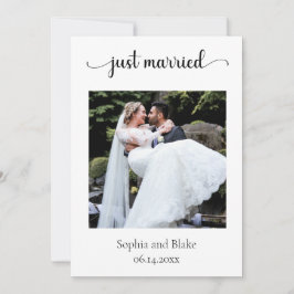 Zacht Roze Moderne Boho Foto Bruiloft Aankondiging