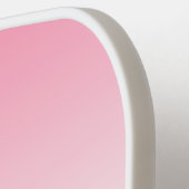 Zacht Roze Ombre Aangepaste naam Pickleball Paddle (Links Detail)