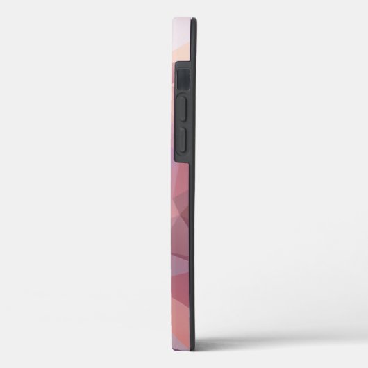 Zacht roze Paarse Abstracte piramide Patroon Case-Mate iPhone Case (Achterkant / Links)