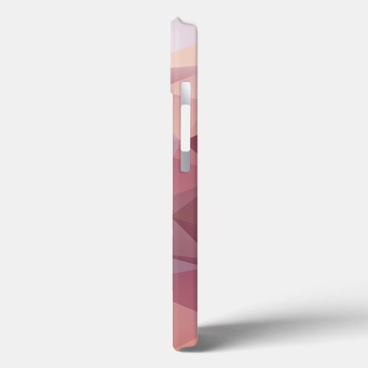 Zacht roze Paarse Abstracte piramide-patroonontwer Case-Mate iPhone Case (Achterkant / Links)