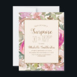 Zacht roze Paarse Floral Verrassend 30e verjaardag Kaart<br><div class="desc">Mooie zachte roze en paarse waterverf met groene sage bladeren botanische verrassing 30e verjaardag op een roomkleurige achtergrond. Neem contact met ons op voor hulp bij aanpassingen of om passende producten aan te vragen.</div>