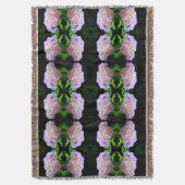 Zacht roze paarse hydrangeenbloemen deken (Voorkant Verticaal)