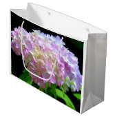 Zacht roze paarse hydrangeenbloemen large cadeautasje (Voorkant Gekanteld)