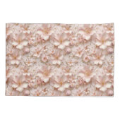 Zacht roze pastelbloem kussensloop (Achterkant)