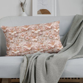 Zacht roze pastelbloem kussensloop