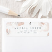 Zacht Roze Pioen Adresetiketten Etiket (Insitu)