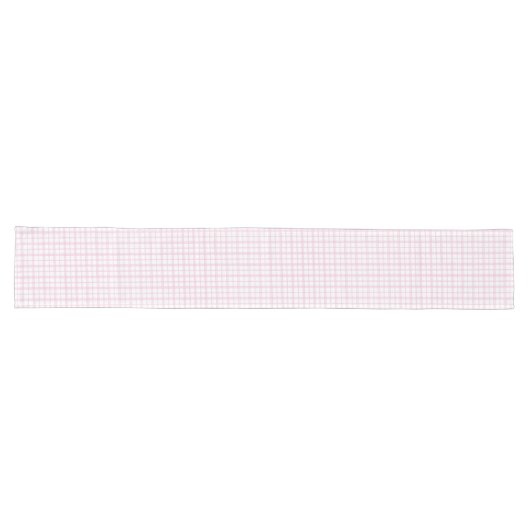 Zacht Roze Plaid Tafelloper Classic Check Style (Horizontaal)