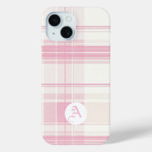 Zacht Roze Plaid  Telefoonhoes