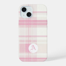 Zacht Roze Plaid Telefoonhoes