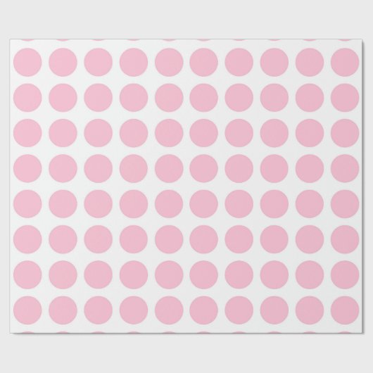 Zacht roze pooldots omslagpapier cadeaupapier (Zoom)