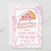 Zacht Roze Retro Galentine's Meisjes Uitnodiging (Voorkant)