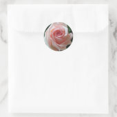 Zacht Roze Romantisch Roos Sticker (Tas)