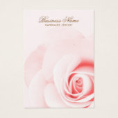 Zacht roze roze roemeense oorenkaarten visitekaartje (Voorkant)