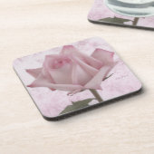 Zacht roze roze ventilator bier onderzetter (Linkerzijde)