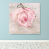 Zacht roze roze ventilator canvas afdruk (Insitu (Houten vloer))