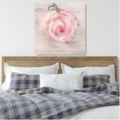 Zacht roze roze ventilator canvas afdruk (Insitu (Slaapkamer))