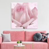 Zacht roze roze ventilator canvas afdruk (Insitu (Woonkamer))