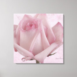 Zacht roze roze ventilator canvas afdruk