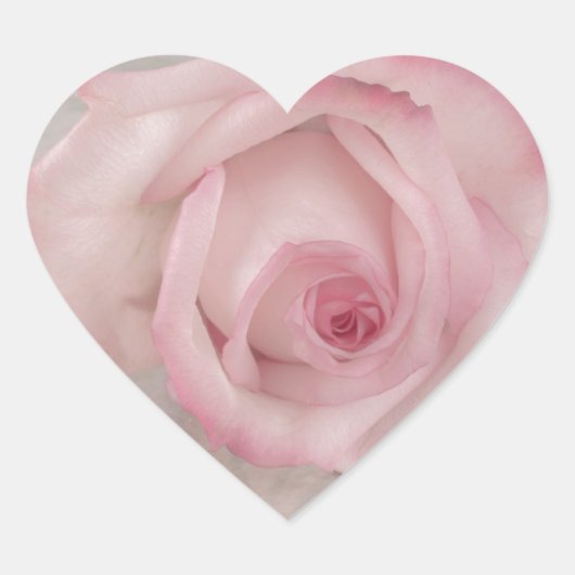 Zacht roze roze ventilator hart sticker (Voorkant)