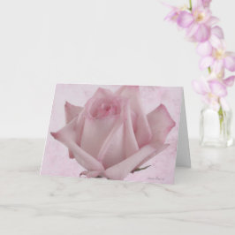 Zacht roze roze ventilator kaart
