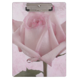 Zacht roze roze ventilator klembord