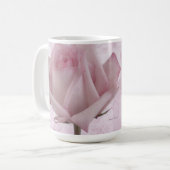 Zacht roze roze ventilator koffiemok (Voorkant links)