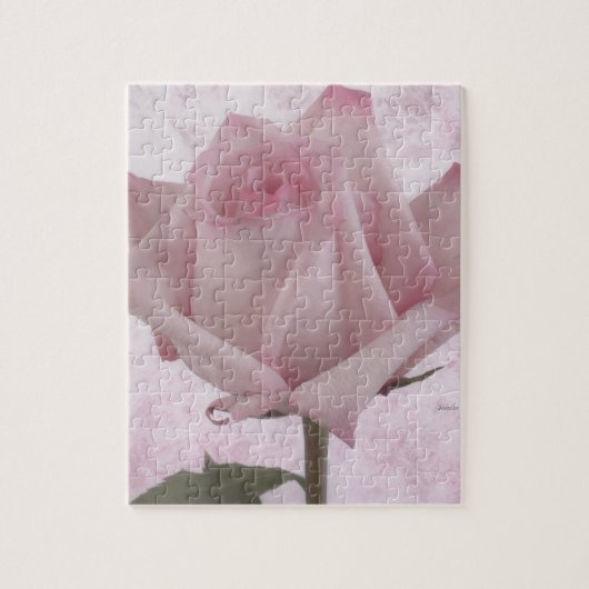 Zacht roze roze ventilator legpuzzel (Verticaal)