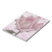 Zacht roze roze ventilator notitieblok (Linkerzijde)