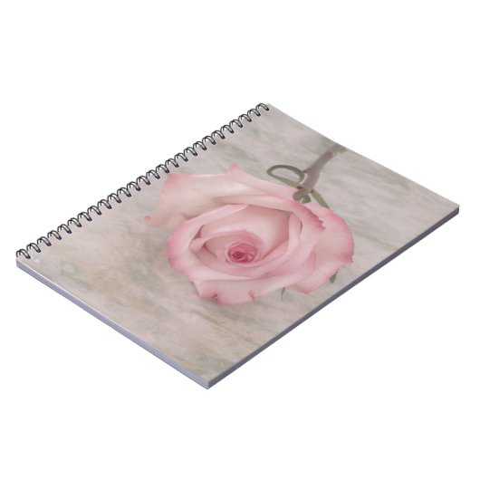 Zacht roze roze ventilator notitieboek (Linkerzijde)