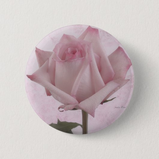 Zacht roze roze ventilator ronde button 5,7 cm (Voorkant)