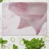 Zacht roze roze ventilator theedoek (Gevouwen)