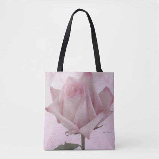 Zacht roze roze ventilator tote bag (Voorkant)