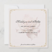 Zacht Roze Roze Vlak Save The Date Kaart (Achterkant)