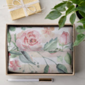 Zacht roze roze vlakke vertikale streep ontkoppeli tissuepapier (Geschenk)